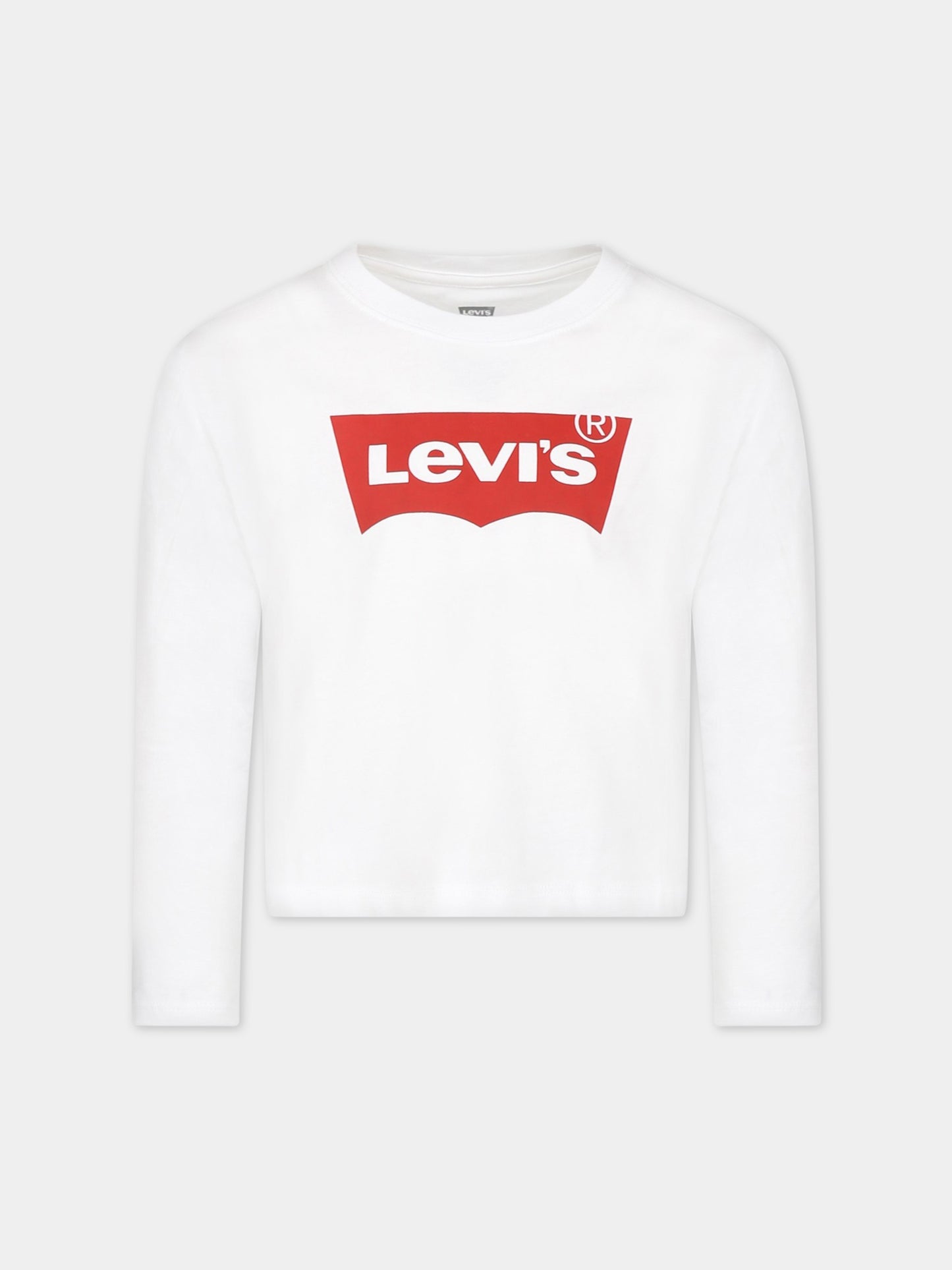 T-shirt bianca per bambino con logo,Levi's Kids,3EG315 001