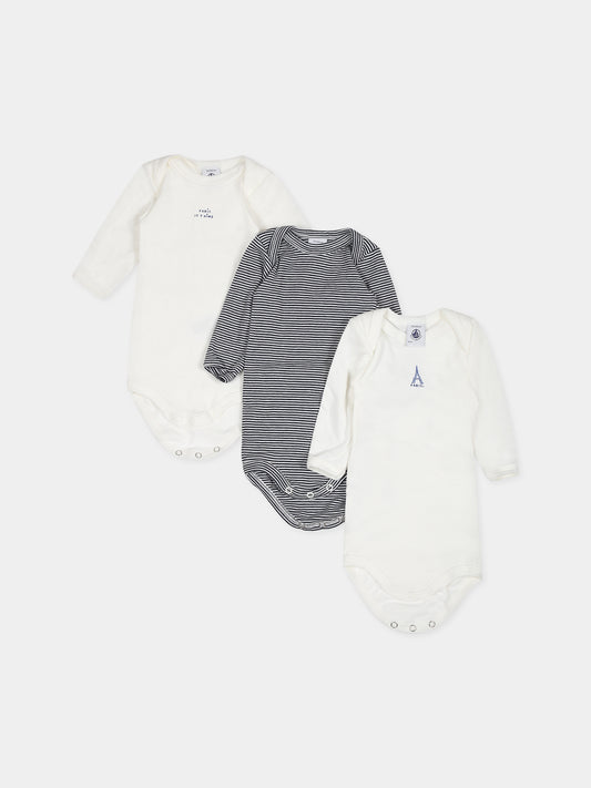 Set multicolor per neonato con stampa,Petit Bateau,A08K3 00