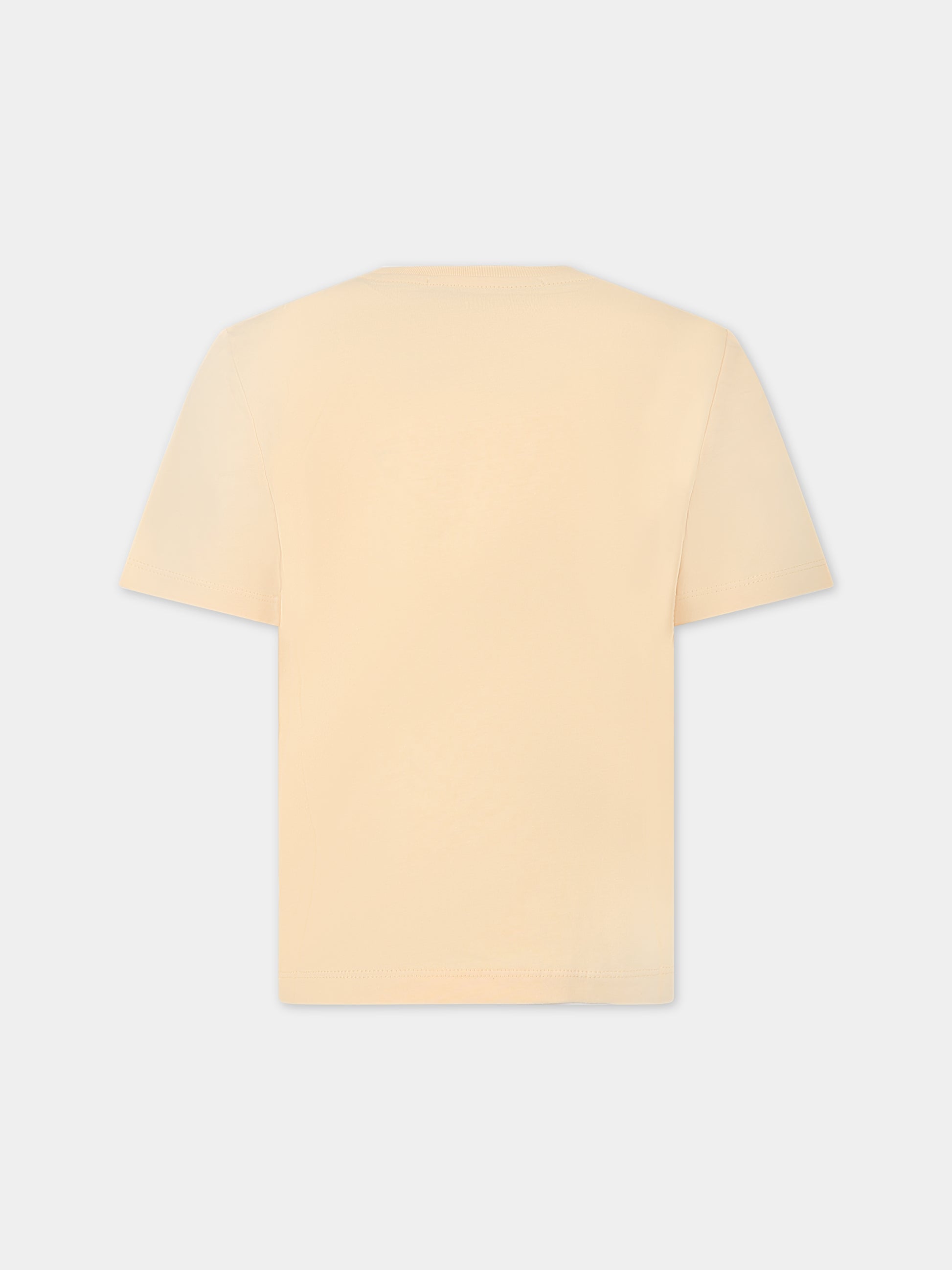 T-shirt arancione per bambina con coniglietto,Stella Mccartney Kids,TS8E51 Z0434 454