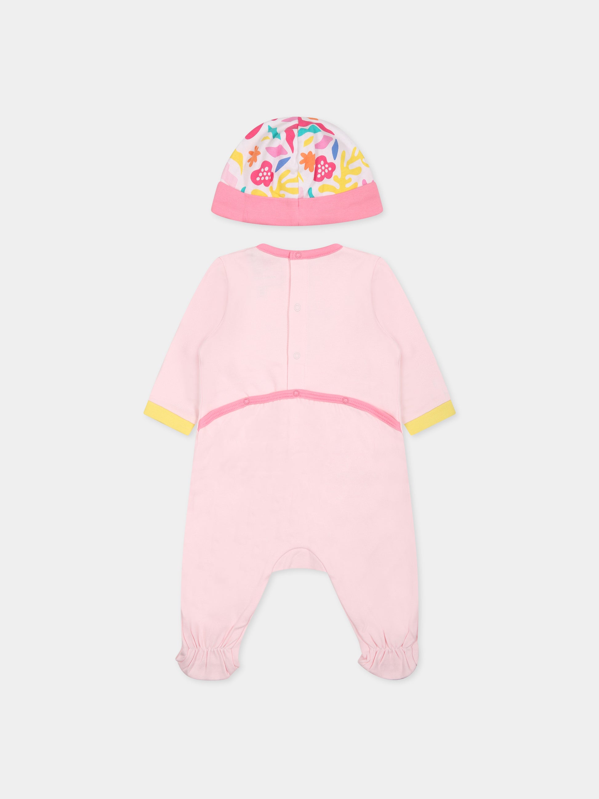 Set rosa per neonata con logo,Little Marc Jacobs,W98157 475