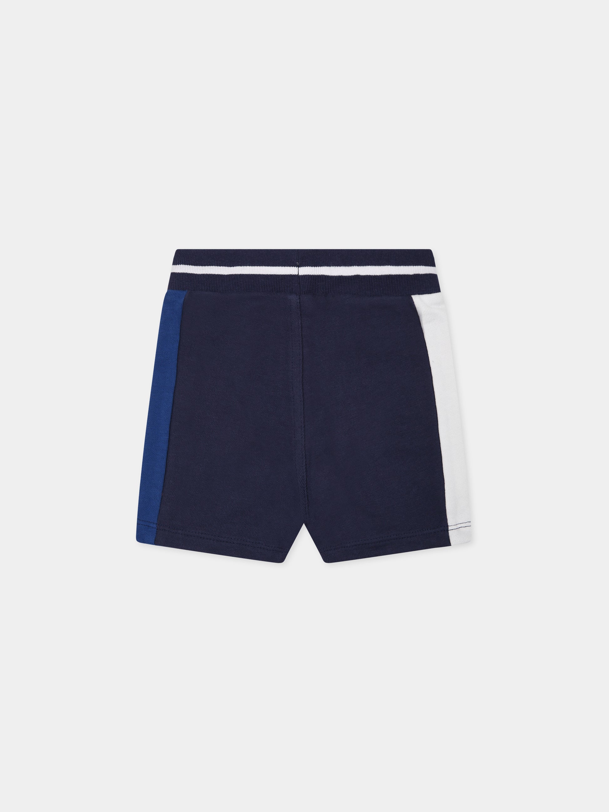 Shorts blu per neonato con logo,Timberland,T04A39 85T