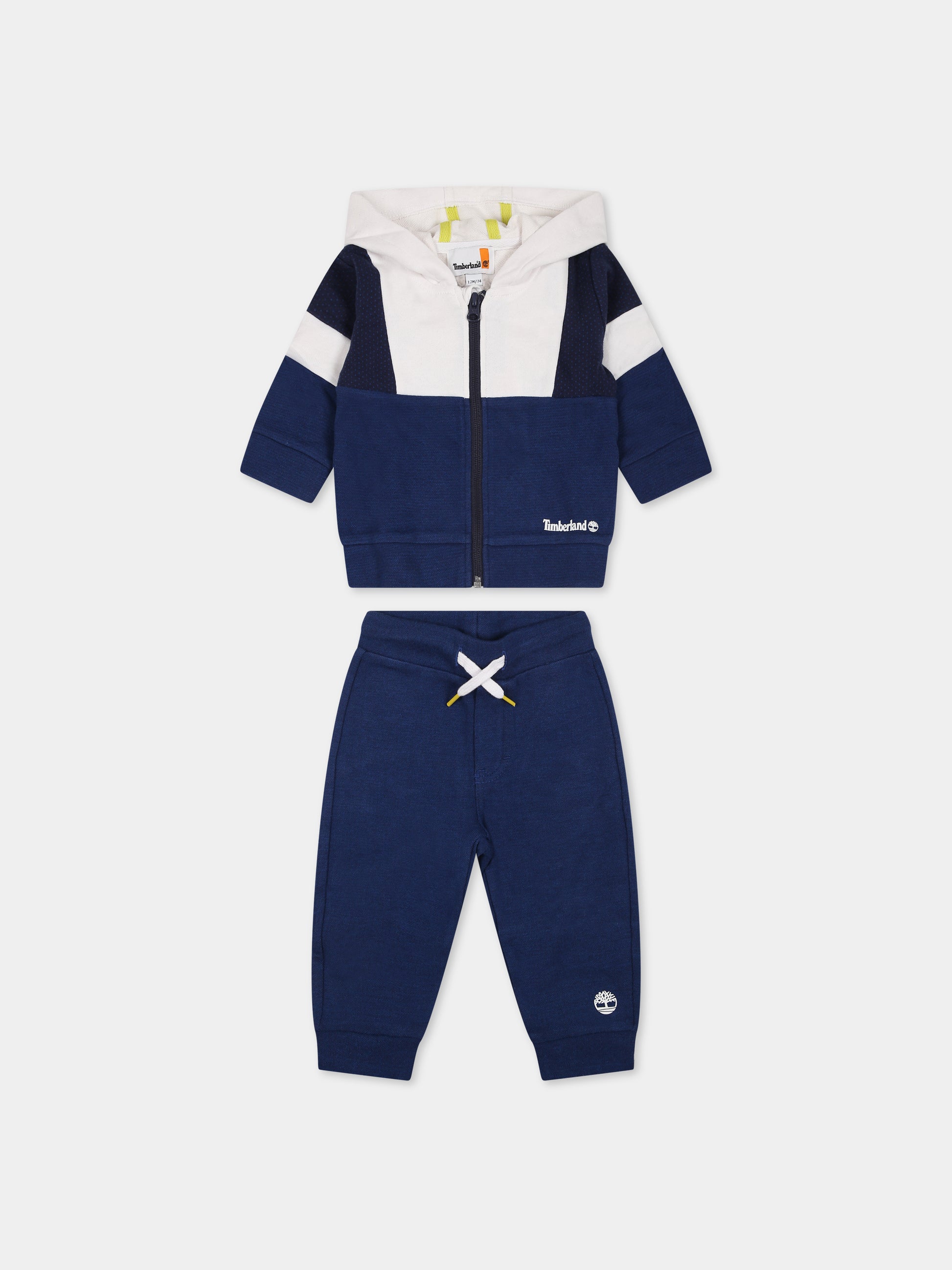 Completo blu per neonato con logo,Timberland,T08183 830