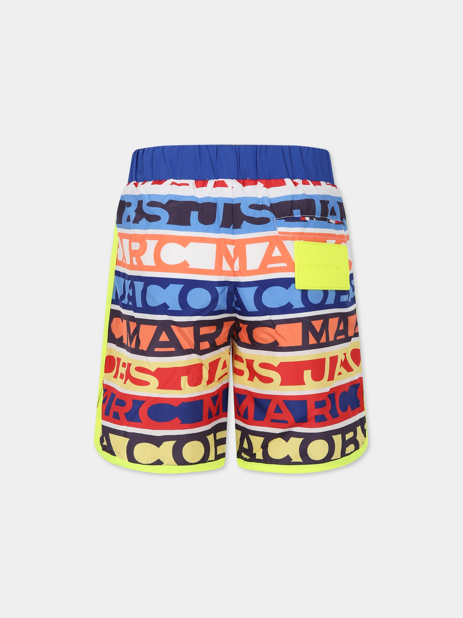 Boxer mare multicolor per bambino con logo,Little Marc Jacobs,W20081 V79