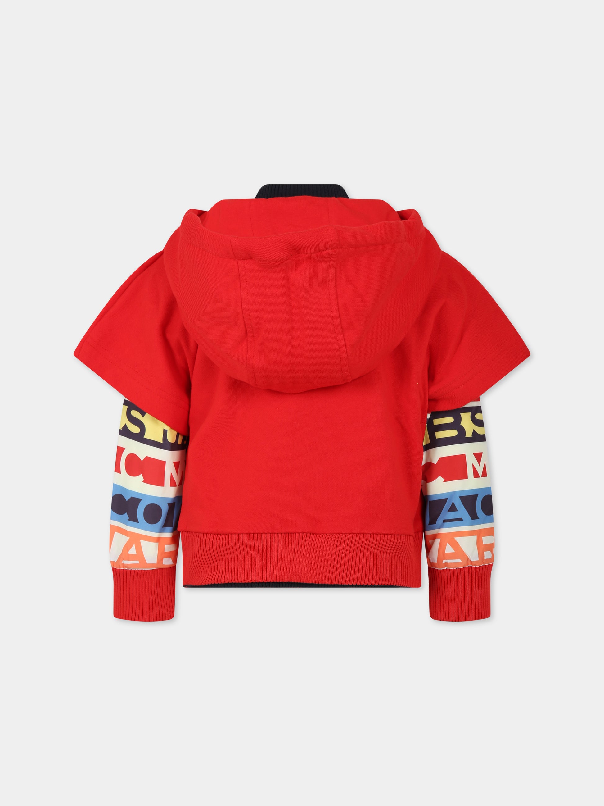 Giacca rossa per bambino con logo,Little Marc Jacobs,W26128 97E