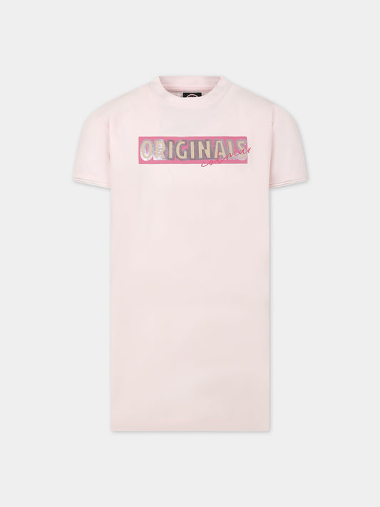 Vestito rosa per bambina con logo,Colmar Originals Kids,3541 1WT 553