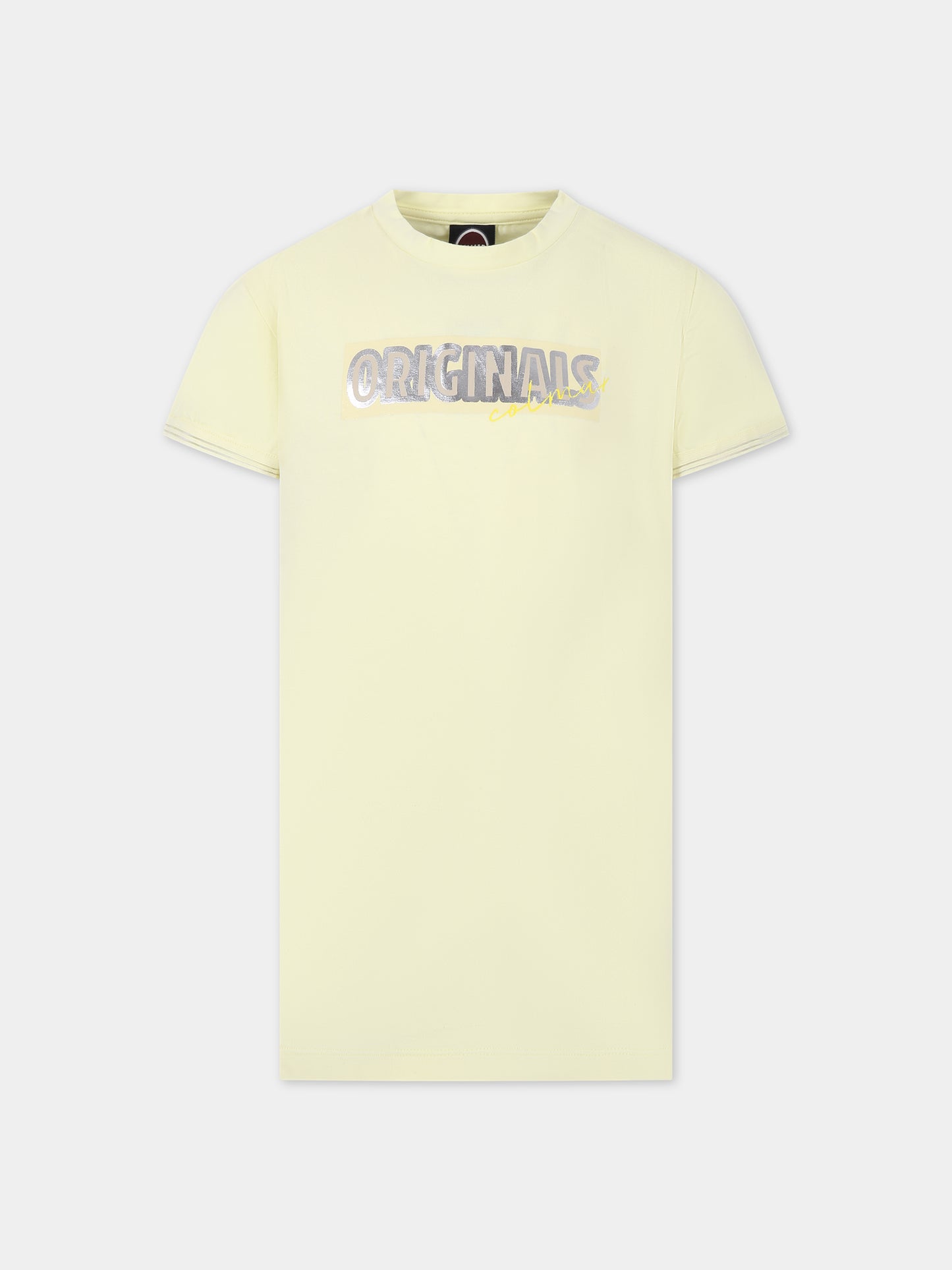Vestito giallo per bambina con logo,Colmar Originals Kids,3541 1WT 549