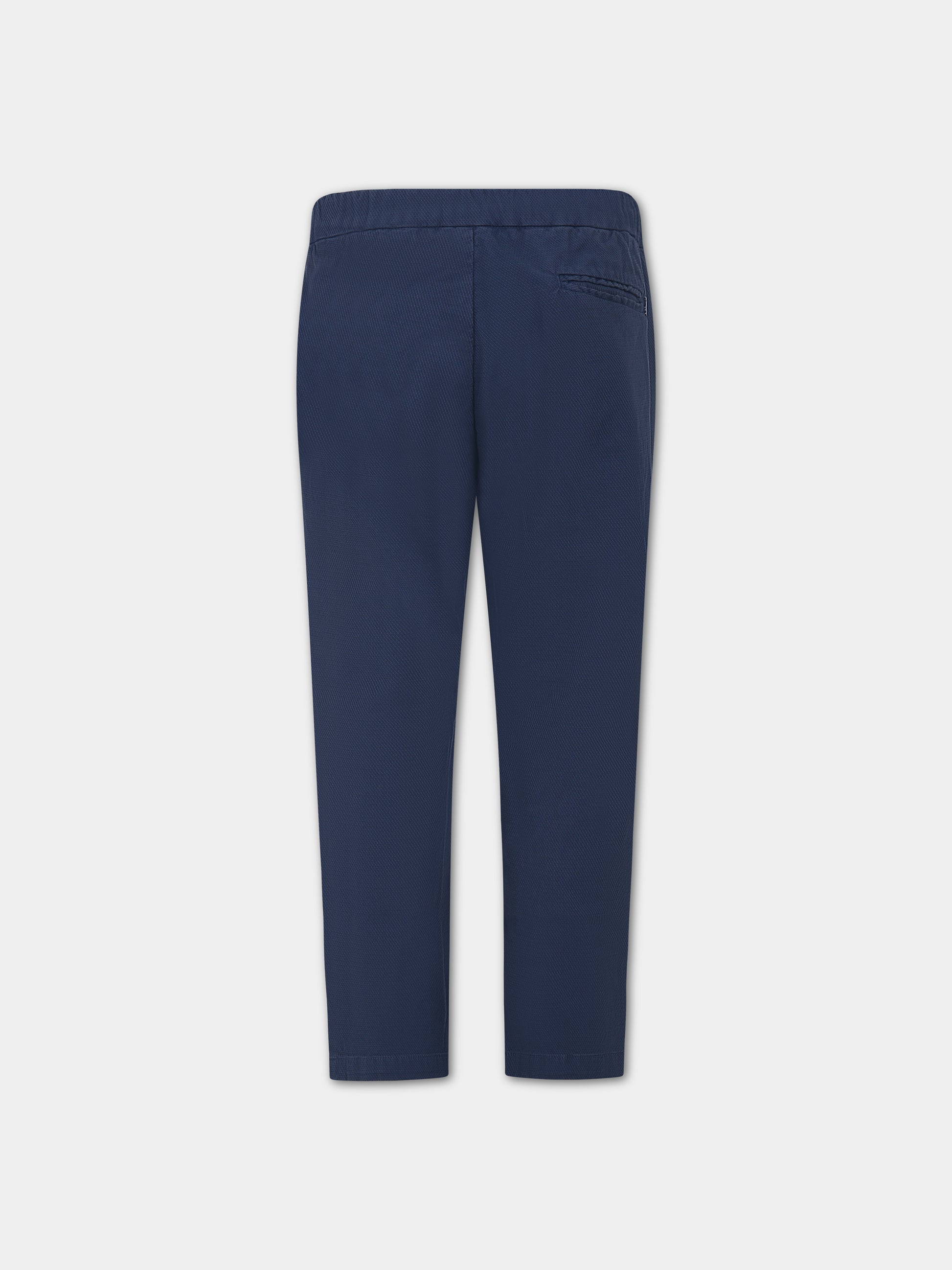 Pantaloni blu per bambino con logo,Dondup Kids,DMPA258 CE219 BD003 4005