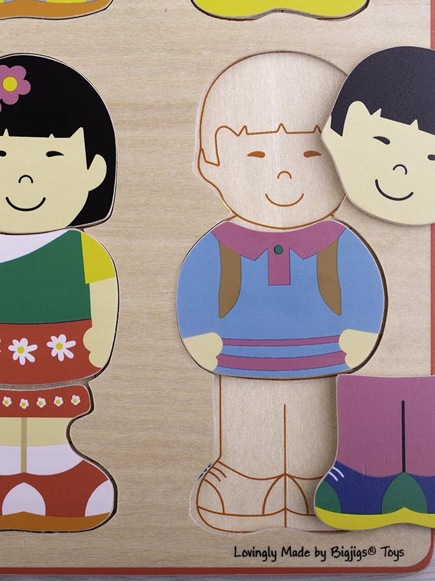 Puzzle multicolor per bambini,Bigjigs,BJ782