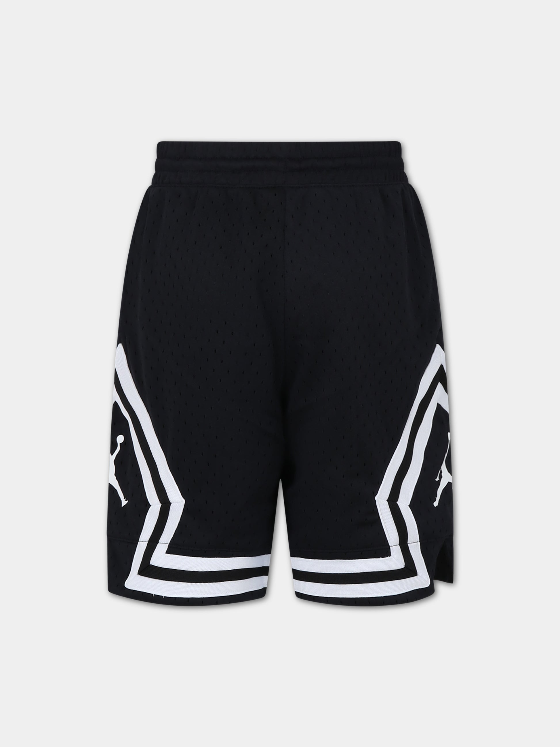Shorts neri per bambino con stampa,Jordan,95B136 023