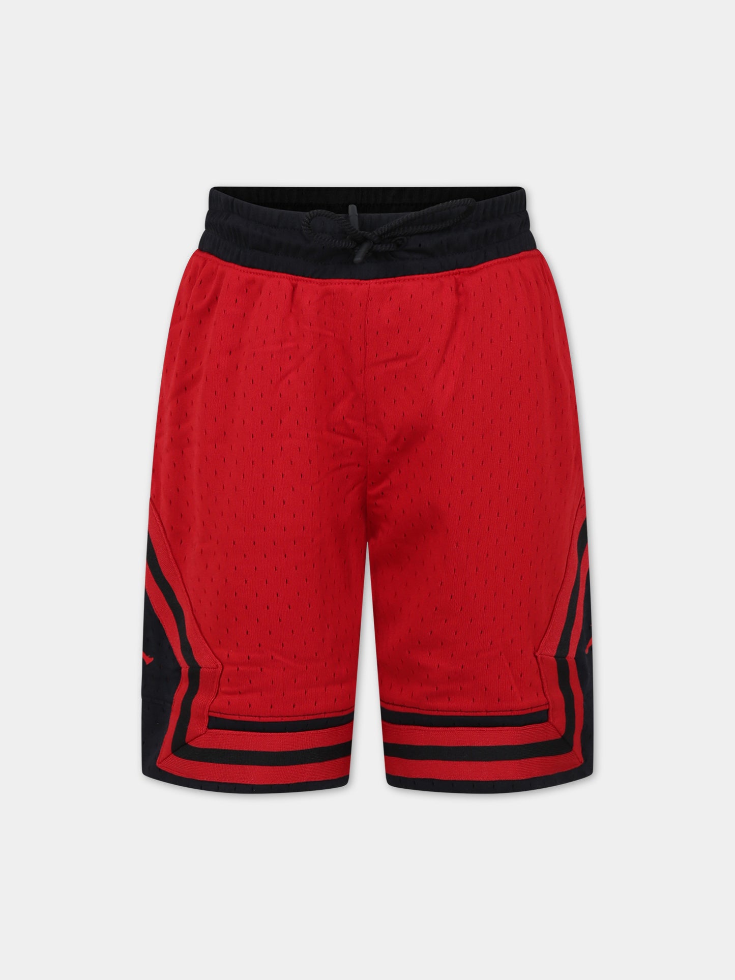 Shorts bordeaux per bambino con stampa,Jordan,95B136 R78