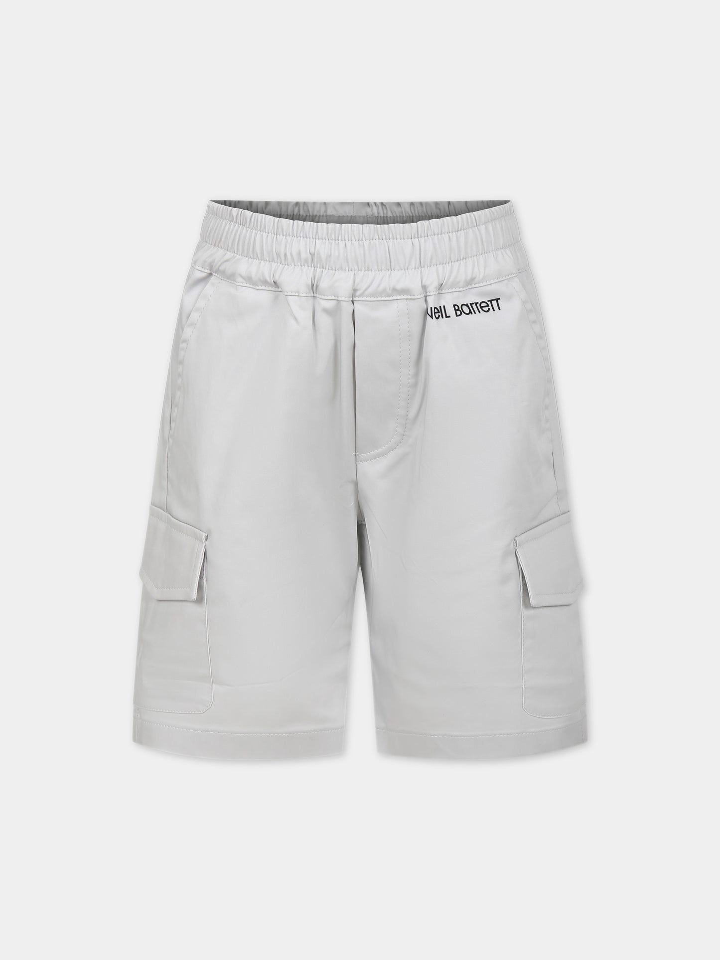 Shorts sportivo grigio per bambino,Neil Barrett Kids,033650 005