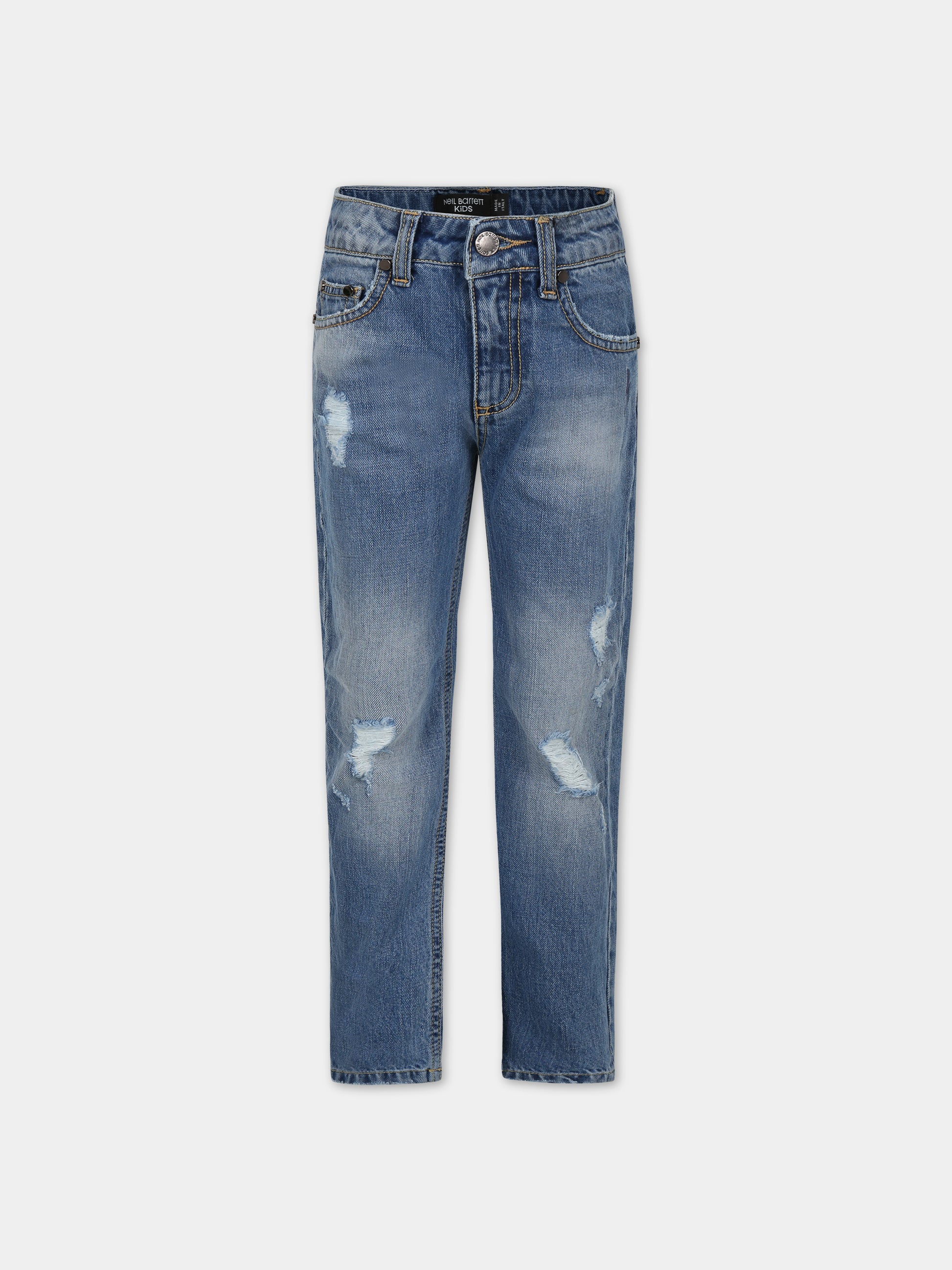 Jeans celeste per bambino,Neil Barrett Kids,033573 126