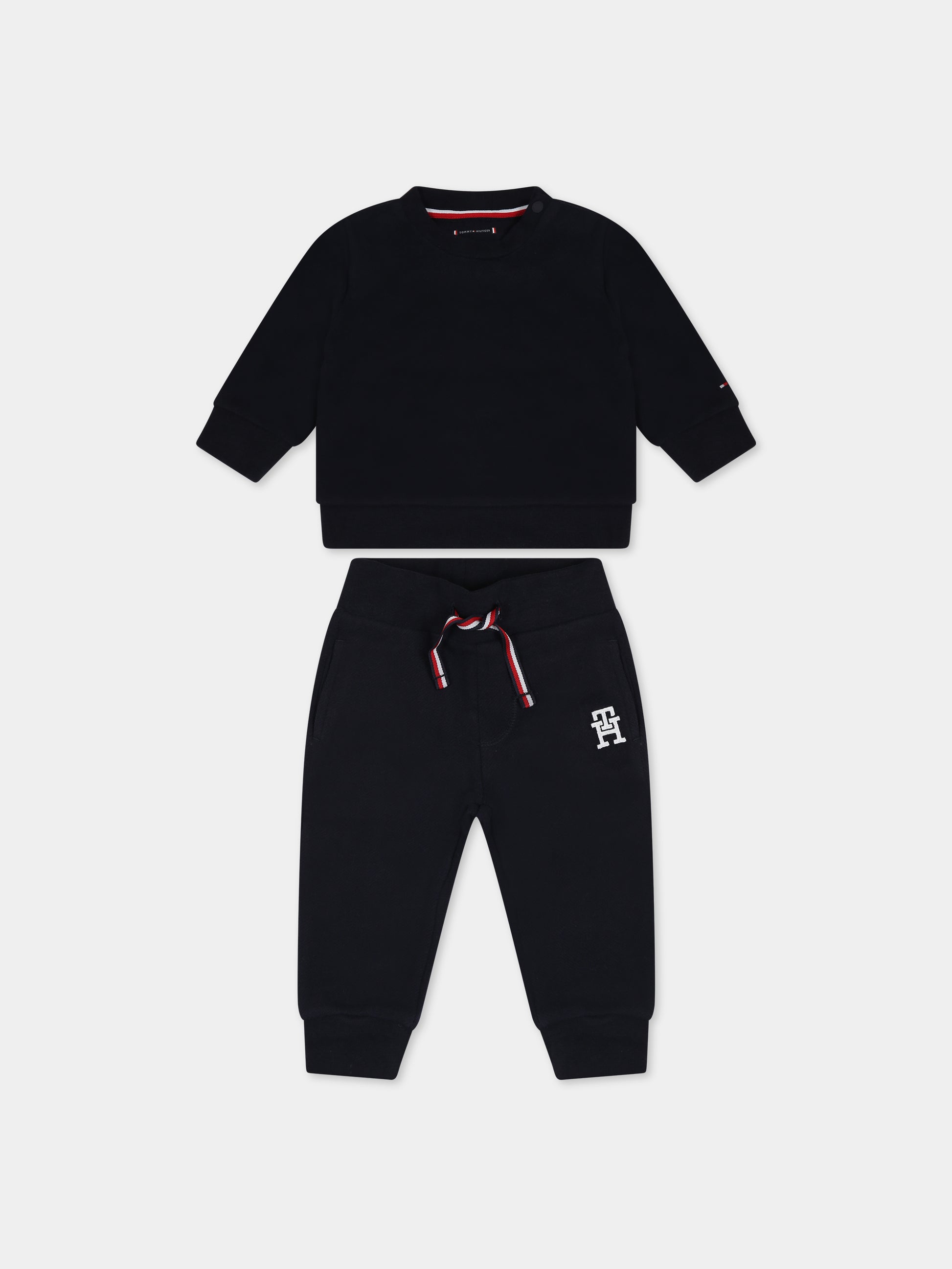 Completo blu per neonato con logo,Tommy Hilfiger Junior,KN0KN01688 DW5