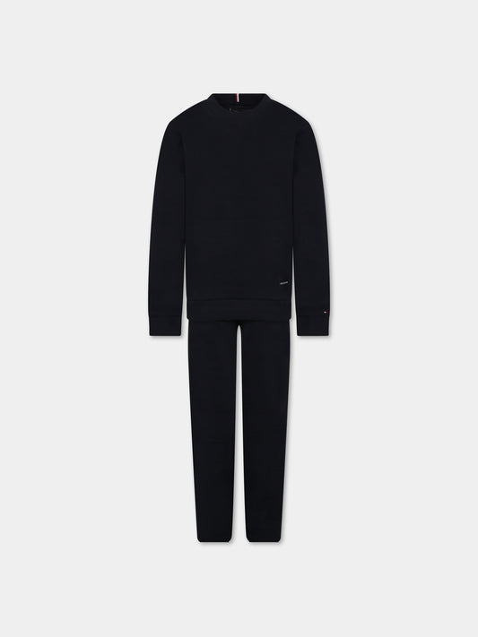 Completo blu per bambino con logo,Tommy Hilfiger Junior,KB0KB08415 DW5