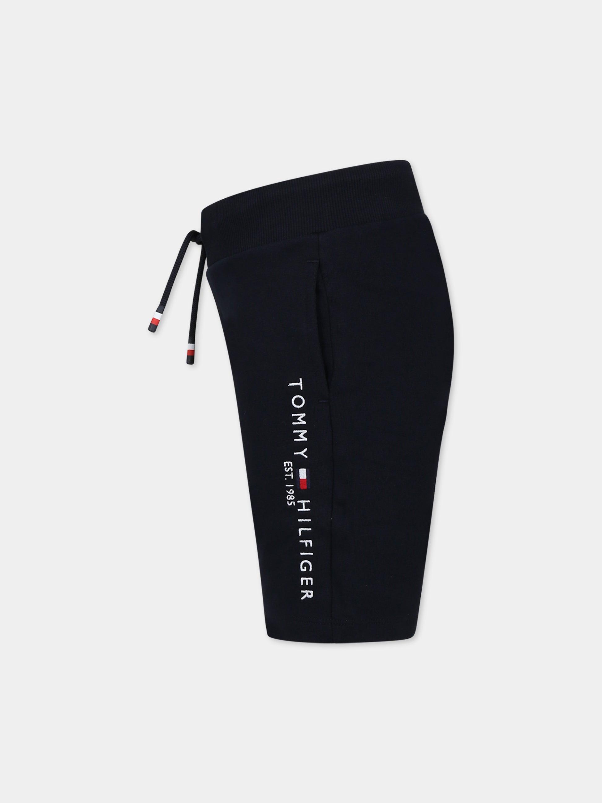 Shorts blu per bambino con logo,Tommy Hilfiger Junior,KB0KB07116