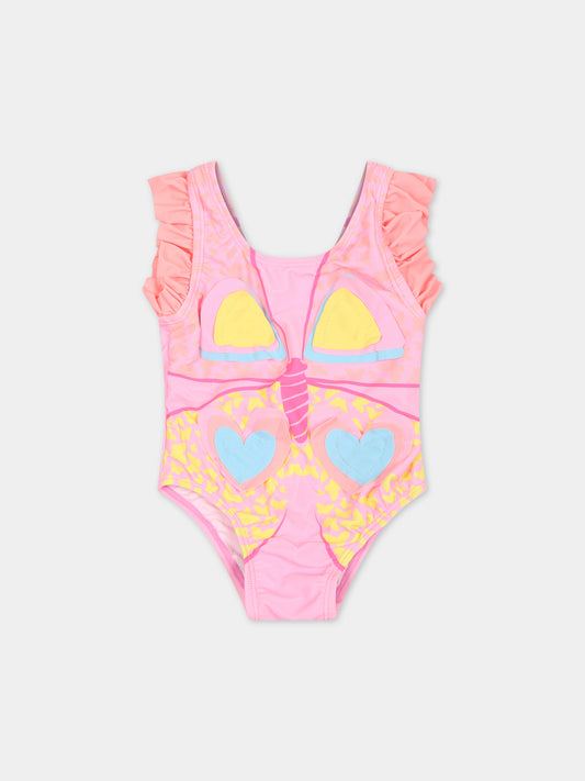 Costume rosa per neonata con farfalla,Billieblush,U00101 462