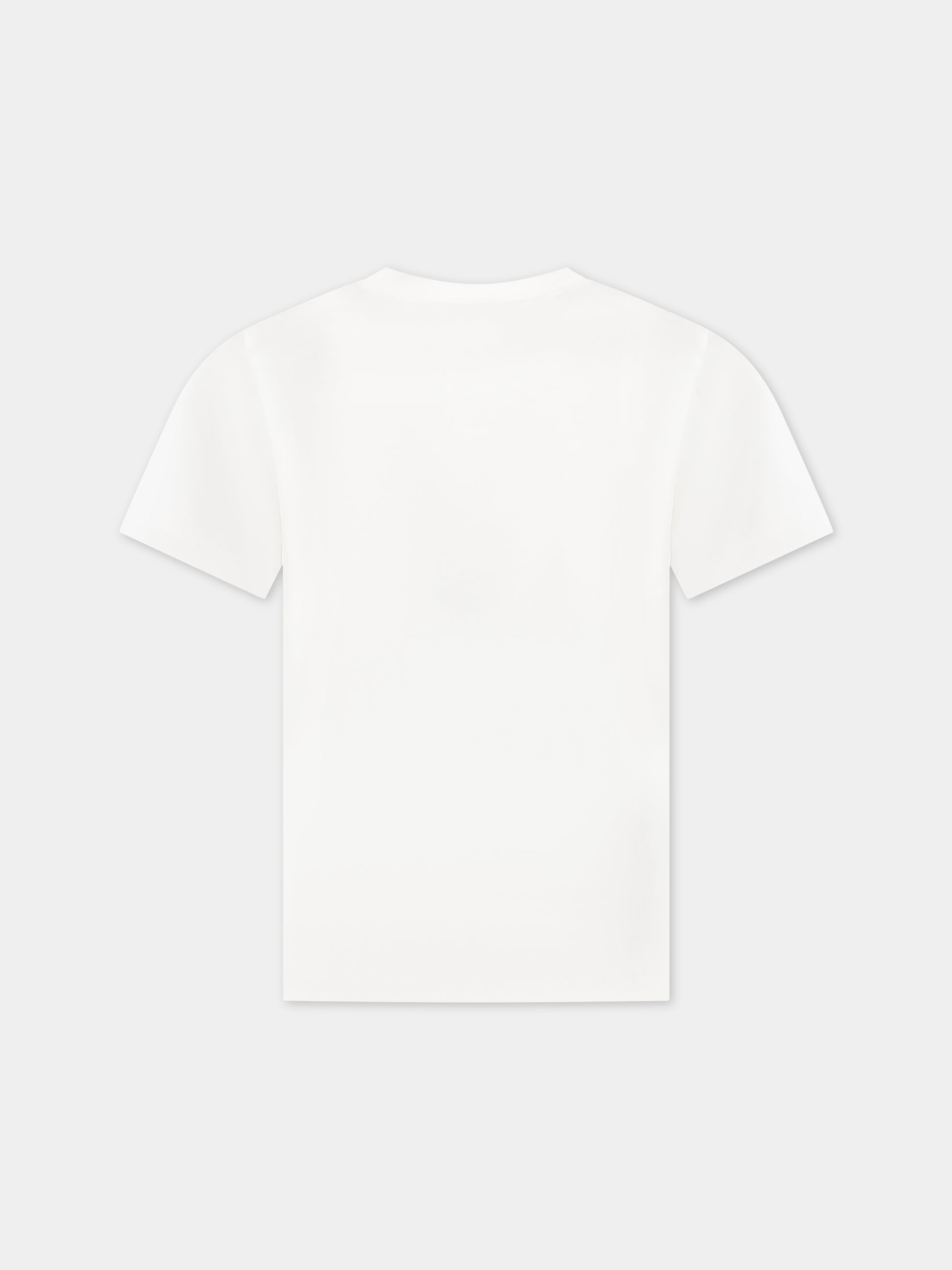 T-shirt bianca per bambina con logo,Stella Mccartney Kids,TS8C01 Z0434 101